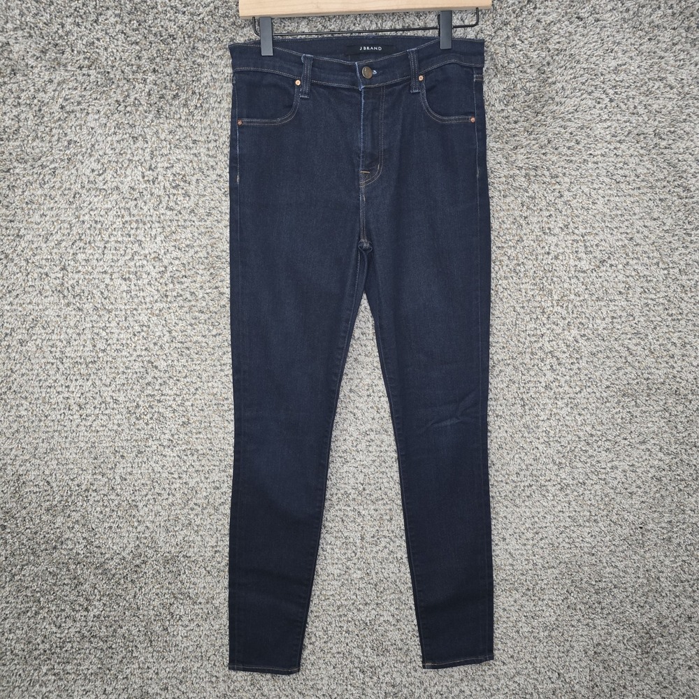 J Brand Jeans Womens 28 High Rise Skinny 5 Pocket Dark Wash Denim Stretch